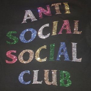 Anti Social Social Club Black Studded Shirt